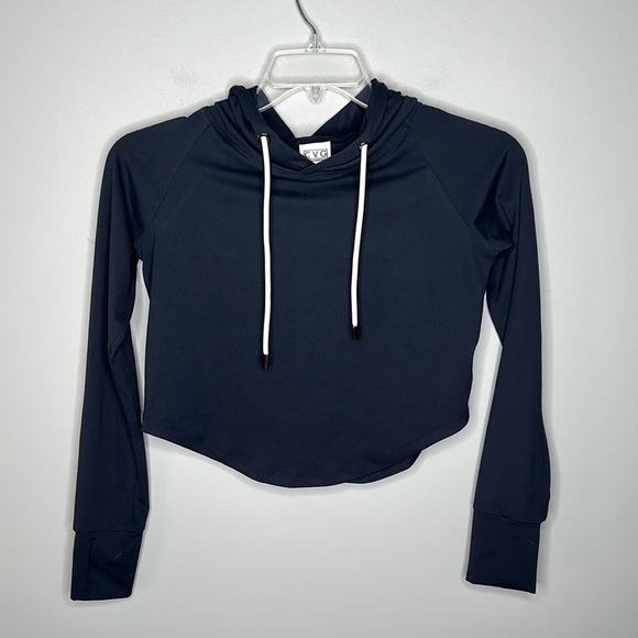 Constantly Varied Gear Tops - Constantly Varied Gear CVG Black Cropped Hoodie Sweatshirt Sz XS!